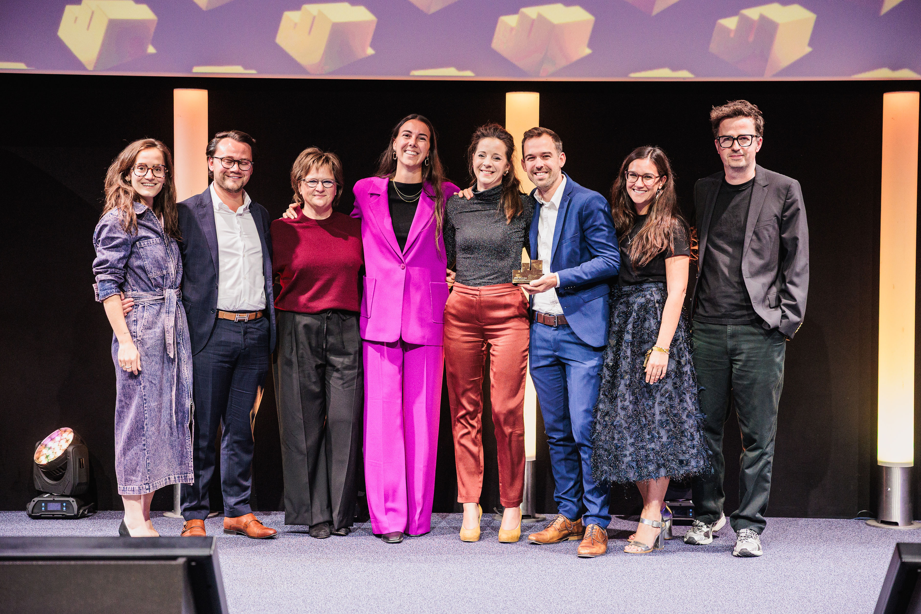 Effie team Foodbag on stage