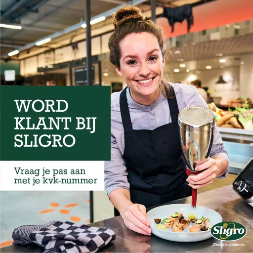 promotional materials and a smiling individual.