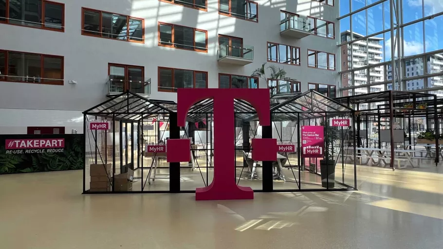 T-Mobile office lobby.