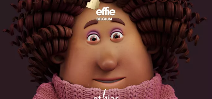 3D Ethi character that was featured in Springbok's award-winning debut campaign for Ethias.